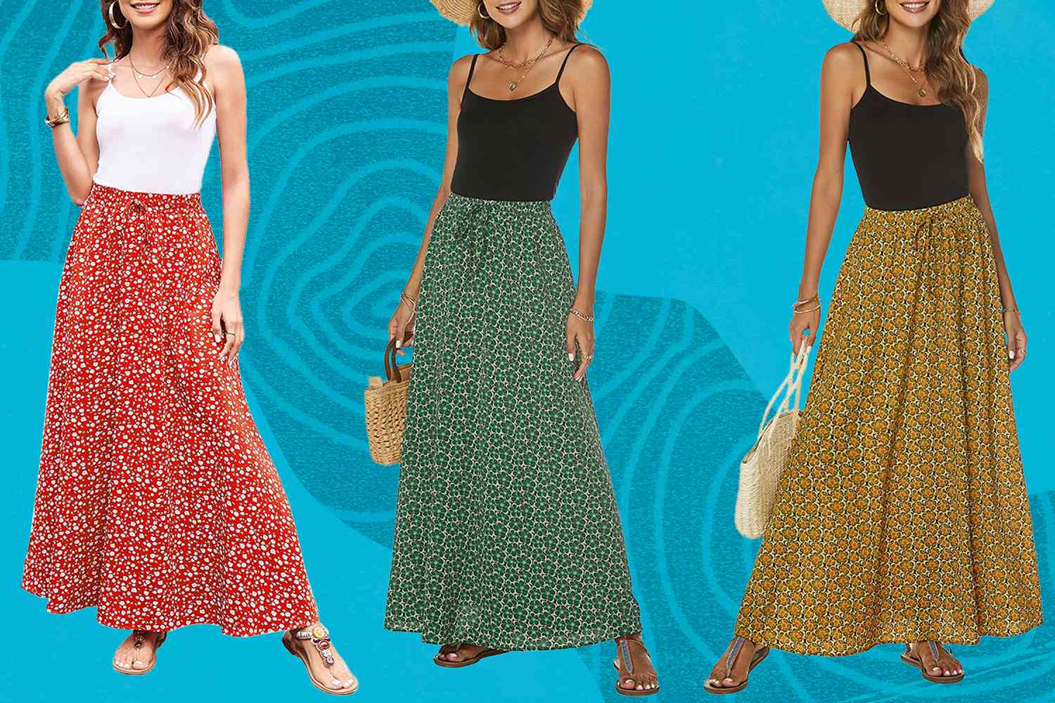 Maxi Skirts - Visual Fashion Finder